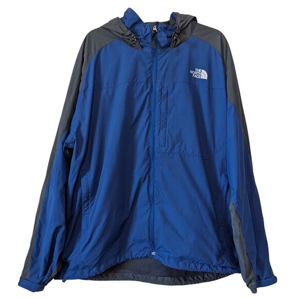 The North Face Blue/Gray Hydrenalite Windproof Breathable Lightweight Jacket XXL - Picture 1 of 12